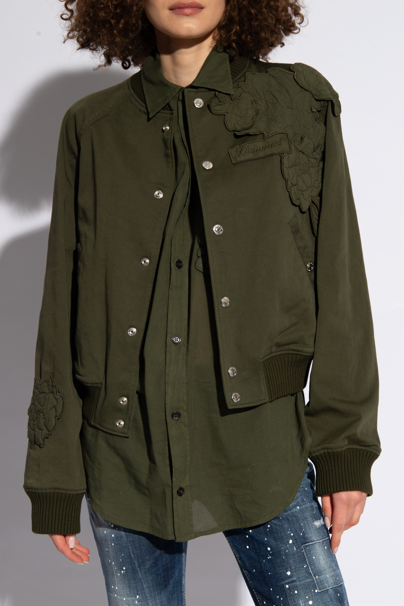 Green Bomber jacket Dsquared2 - Vitkac Canada